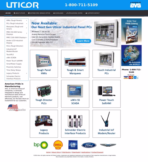 Uticor-Technologies Homepage 1440px