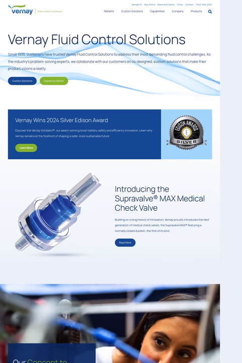 Vernay-Flow-Control-Solutions Homepage 1440px