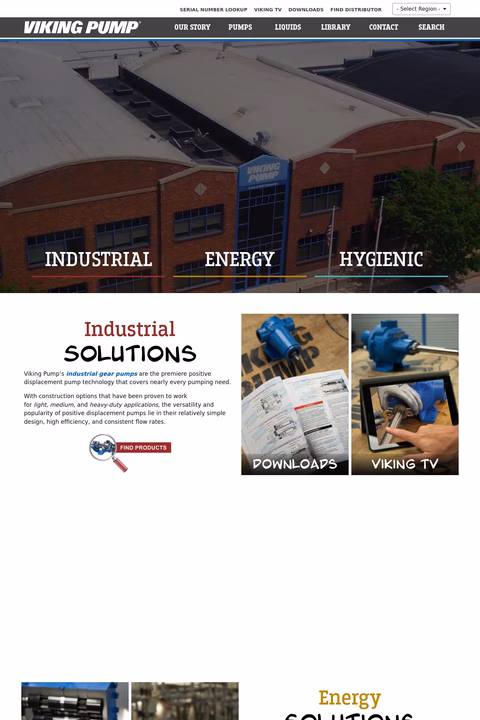 Viking-Pump Homepage 1440px