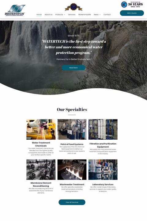 Watertech Homepage 1440px