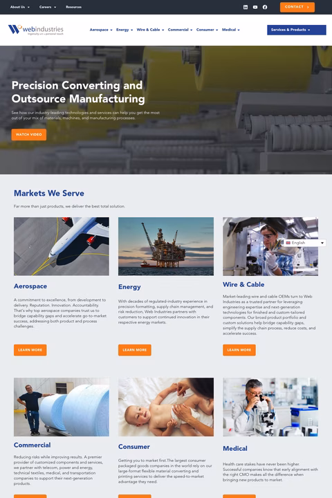 Web-Industries Homepage 1440px