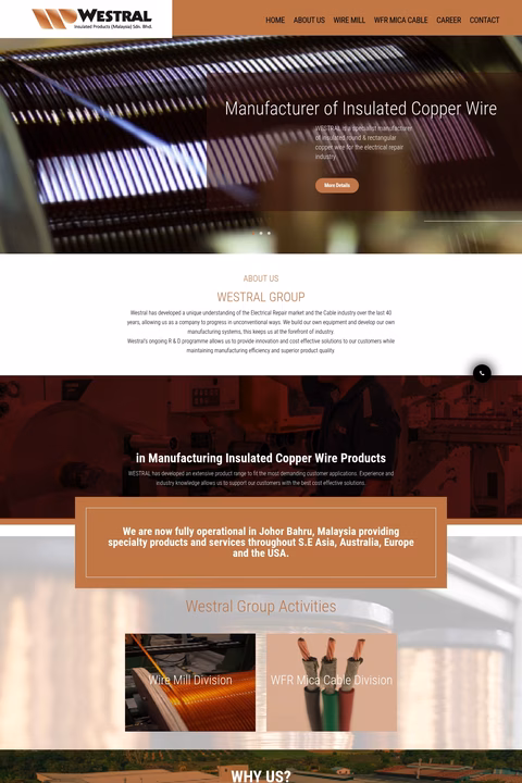 Westral Homepage 1440px