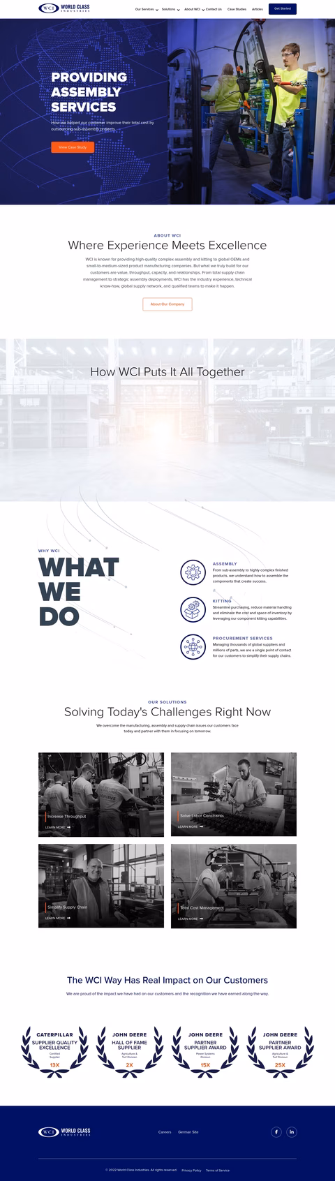 World-Class-Industries Homepage 1440px