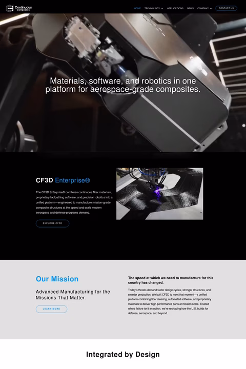 Continuous-Composites Homepage 1440px