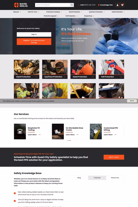 Quad-City-Safety Homepage 1440px