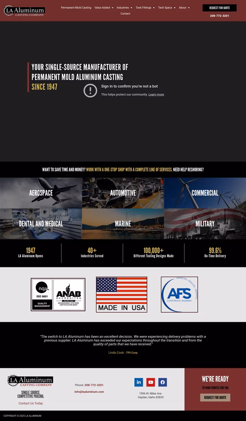 La-Aluminum-Casting-Company Homepage 1440px