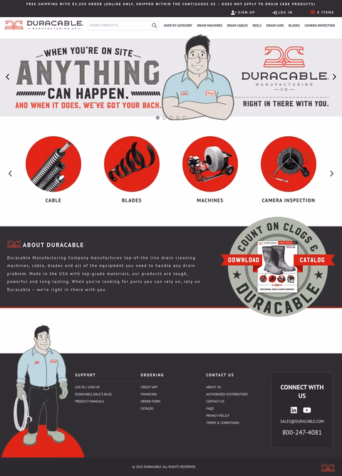 Duracable-Manufacturing Homepage 1440px