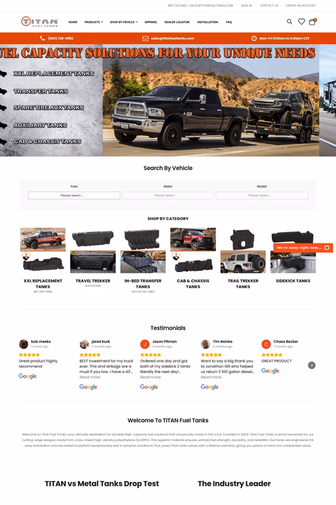 Titan-Fuel-Tanks Homepage 1440px