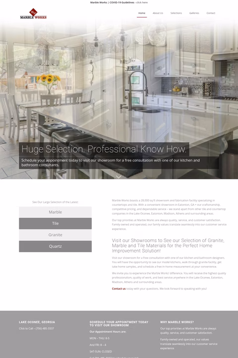 Marble-Works Homepage 1440px