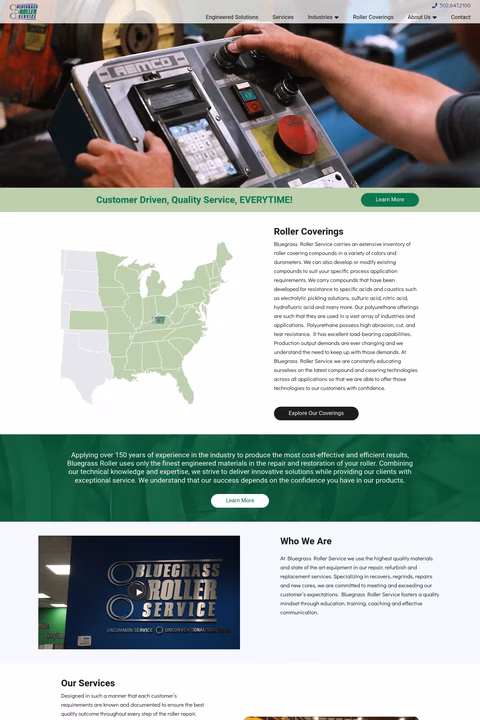 Bluegrass-Roller-Service Homepage 1440px