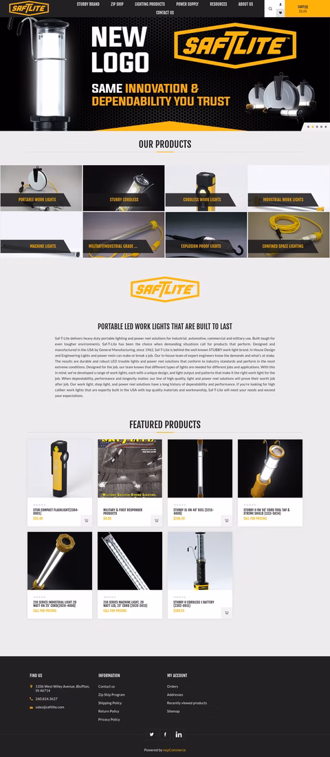 Saf-T-Lite Homepage 1440px