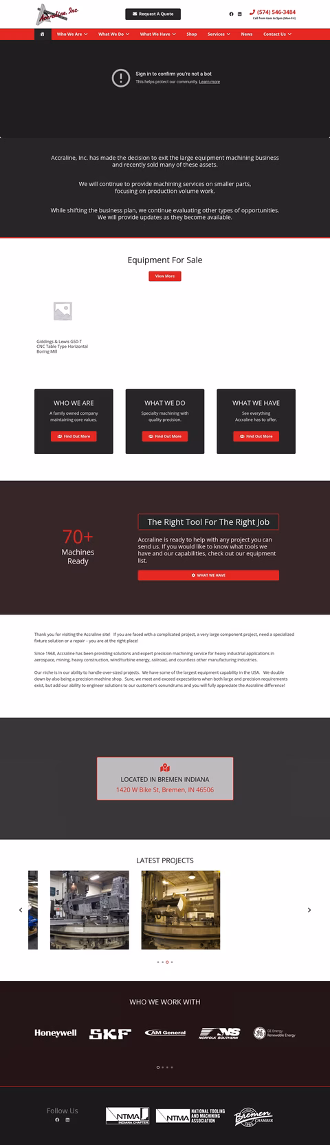 Accraline Homepage 1440px