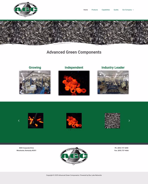 Advanced-Green-Components Homepage 1440px