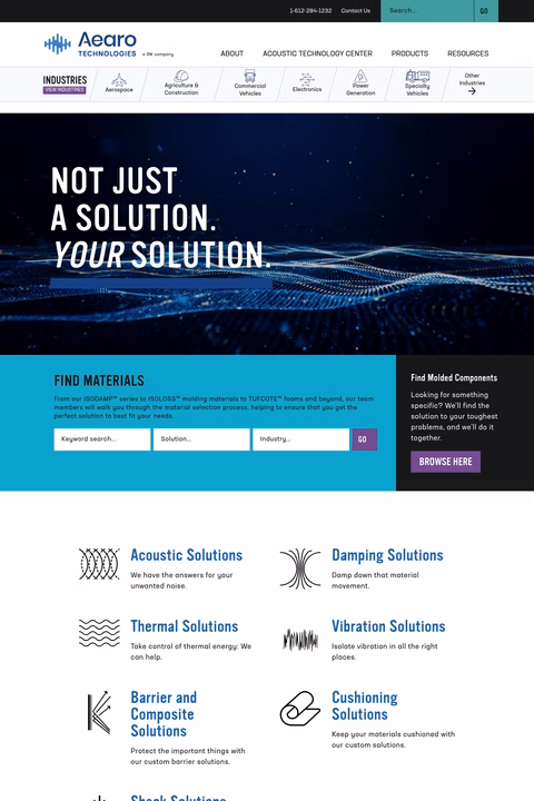 Aearo-Technologies Homepage 1440px