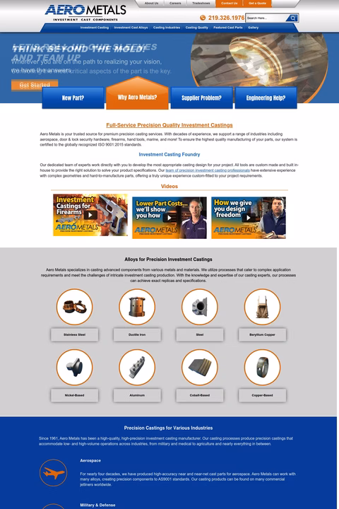 Aero-Metals Homepage 1440px