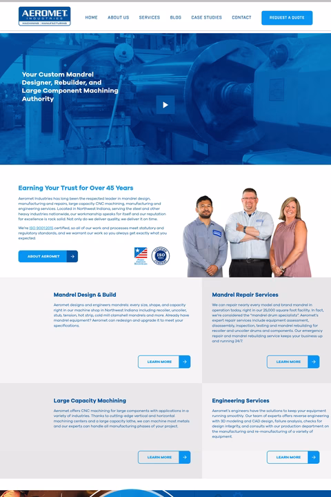 Aeromet-Industries Homepage 1440px