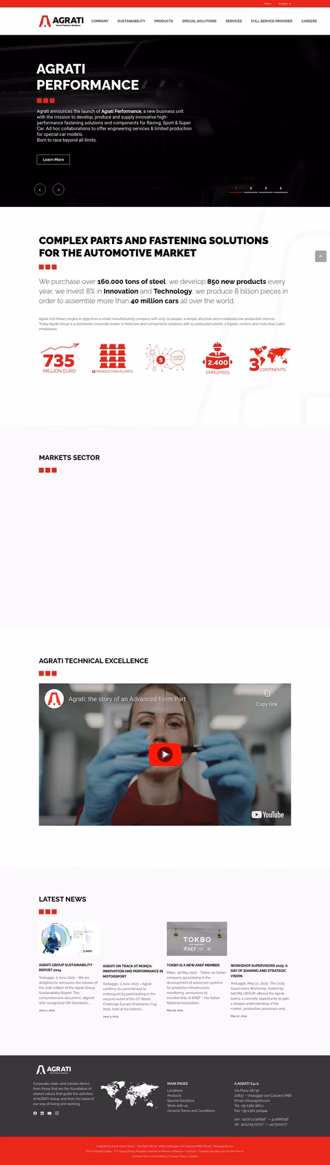 Agrati-Group Homepage 1440px