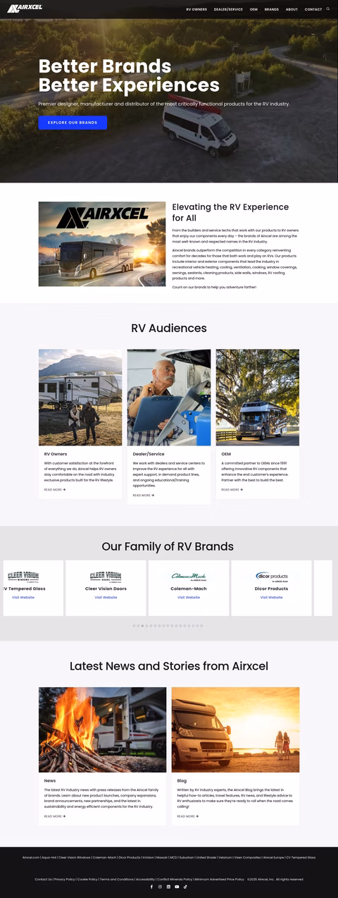 Airxcel Homepage 1440px