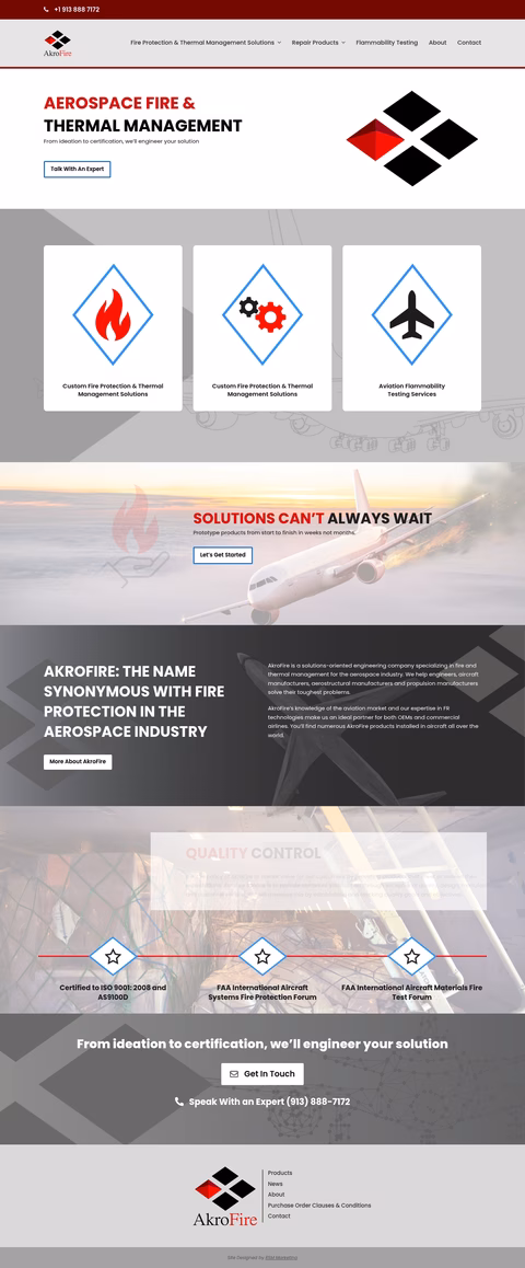Akrofire Homepage 1440px