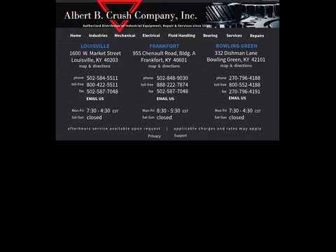 Albert-B-Crush-Company Homepage 1440px