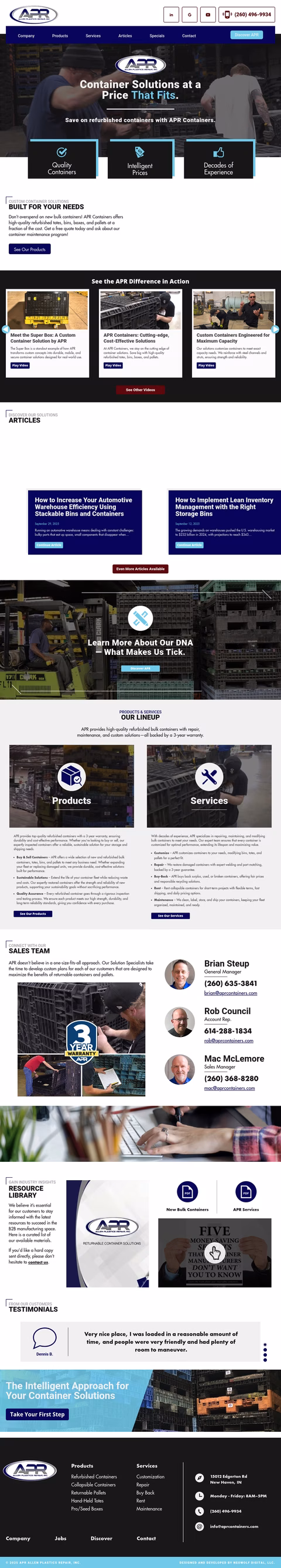 Allen-Plastics-Repair Homepage 1440px