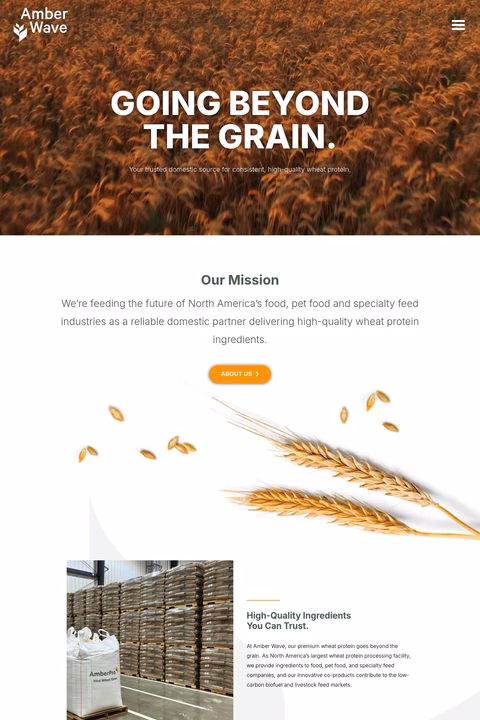 Amber-Wave Homepage 1440px