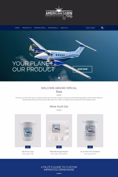 American-Cabin-Supply Homepage 1440px