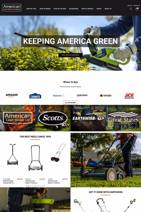 American-Lawn-Mower-Company Homepage 1440px