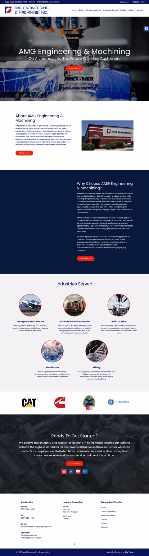 Amg-Engineering-Machining Homepage 1440px