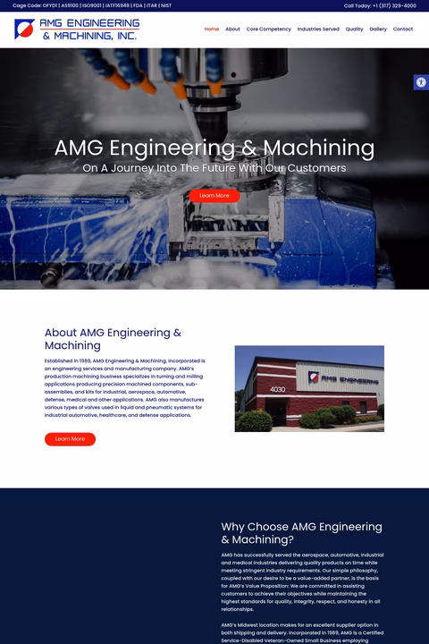 Amg-Engineering-Machining Homepage 1440px