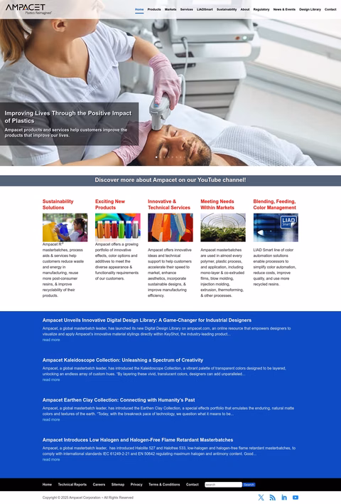 Ampacet-Corporation Homepage 1440px