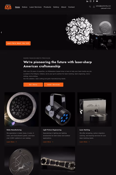 Apollo-Manufacturing Homepage 1440px