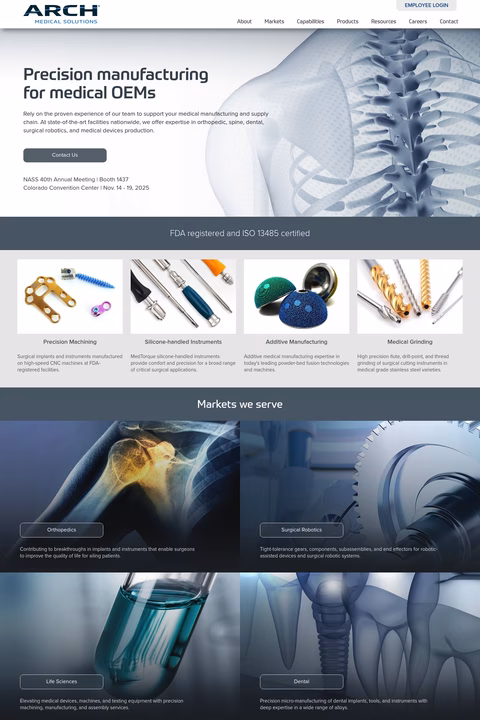 Arch-Medical-Solutions Homepage 1440px