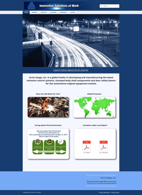 Arvin-Sango Homepage 1440px