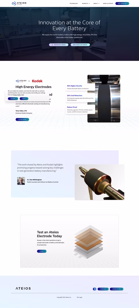 Ateios-Systems Homepage 1440px