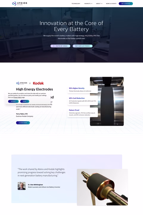 Ateios-Systems Homepage 1440px