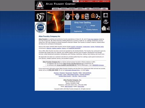 Atlas-Foundry-Company Homepage 1440px