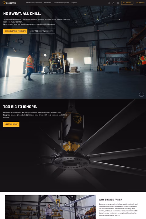 Big-Ass-Fans Homepage 1440px