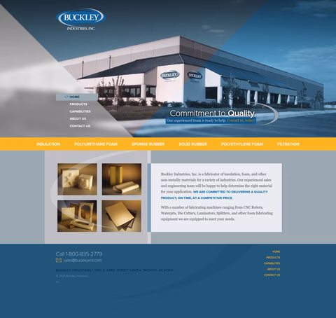 Buckley-Industries Homepage 1440px