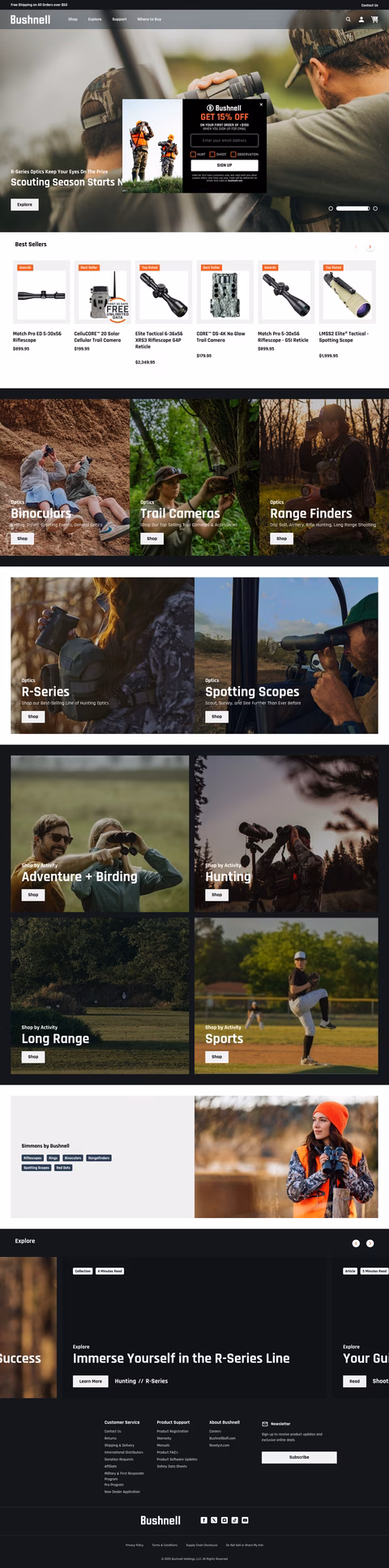 Bushnell Homepage 1440px