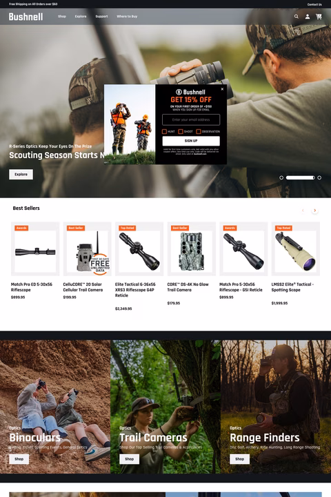 Bushnell Homepage 1440px