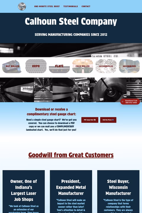 Calhoun-Steel-Company Homepage 1440px