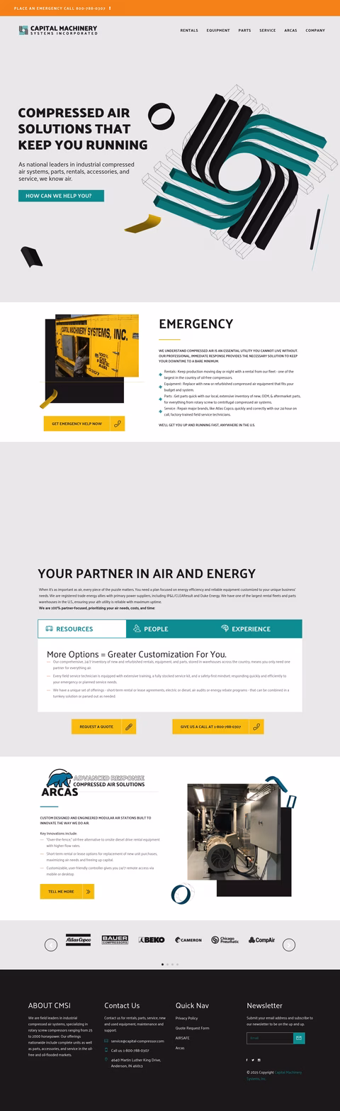 Capital-Machinery-Systems Homepage 1440px