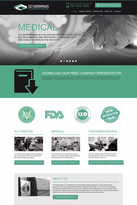 Cct-Enterprises Homepage 1440px