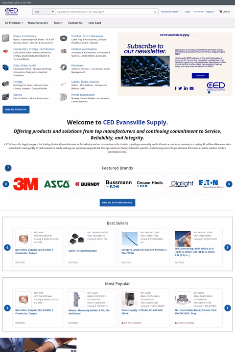 Ced-Evansville-Supply Homepage 1440px