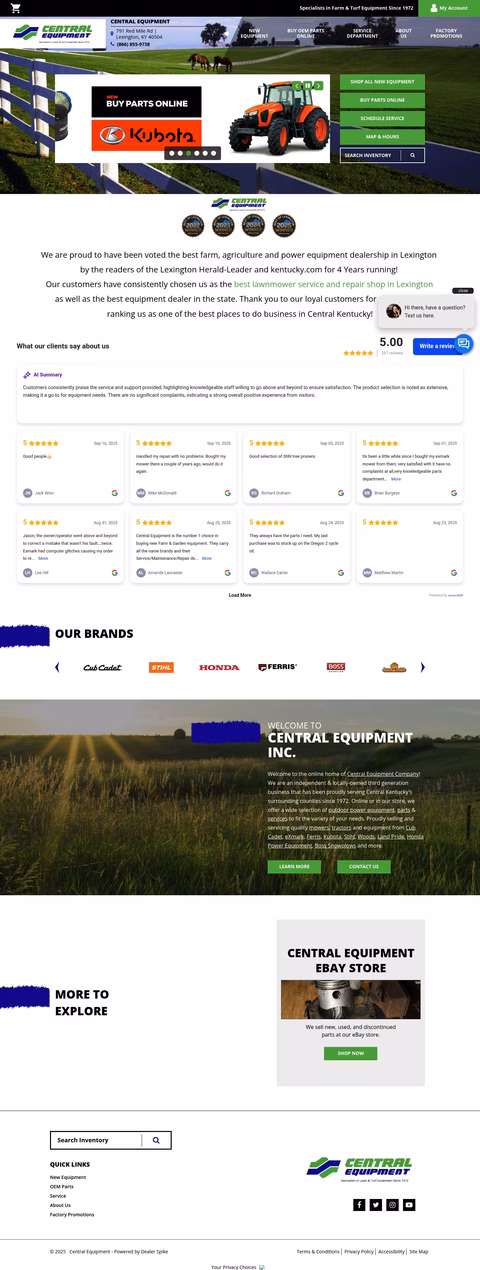 Central-Equipment Homepage 1440px