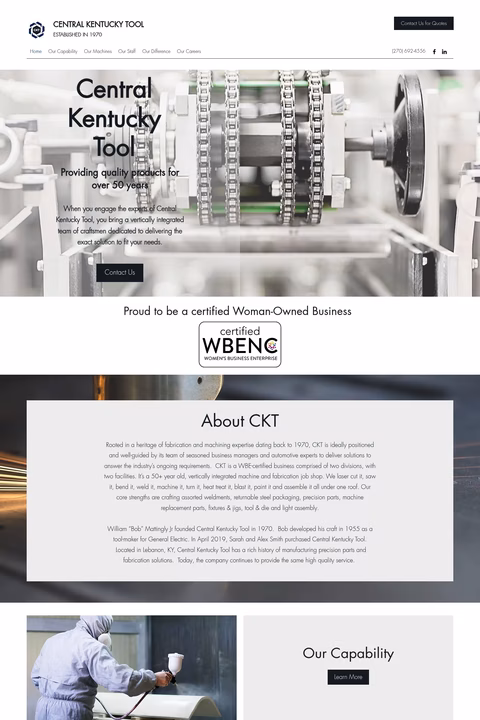 Central-Kentucky-Tool Homepage 1440px