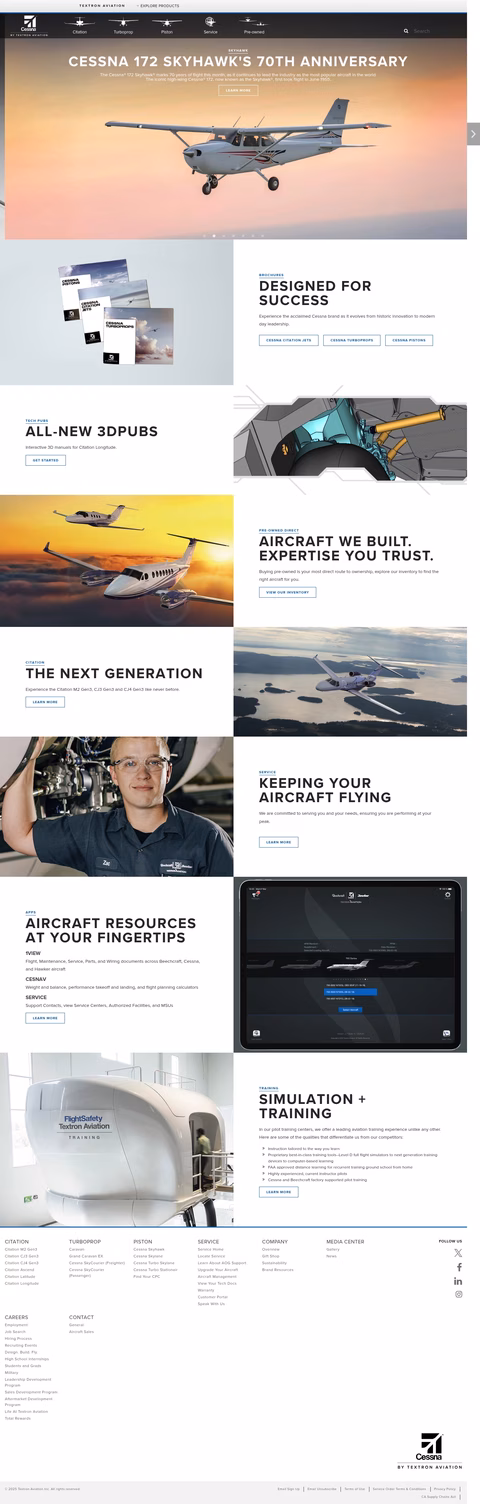 Cessna-Aircraft Homepage 1440px