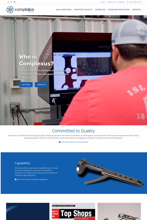 Complexus-Medical Homepage 1440px