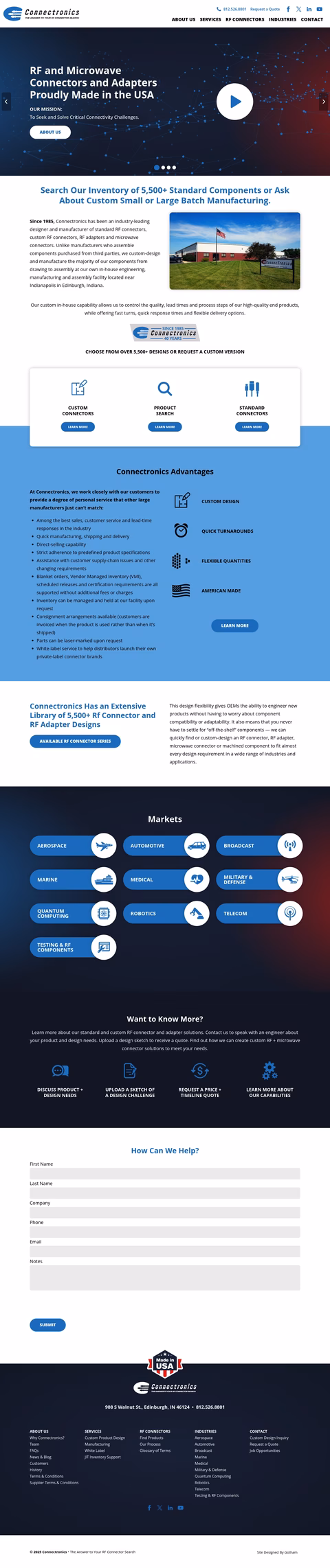 Connectronics Homepage 1440px